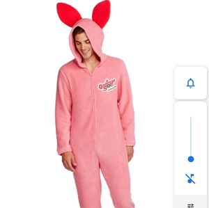 A Christmas story pink deranged bunny suit.